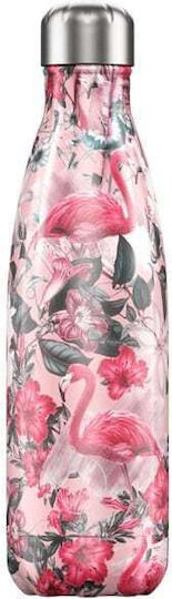 Chilly's Seria Tropical Sticlă Termos Oțel Inoxidabil Fără BPA 500ml Tropical Midnight Jungle