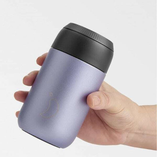 Chilly's Cup Series 2 Stainless Steel Thermos Glass BPA Free 340ml Lavender