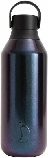 Chilly's Series 2 Elements Thermos Bottle Stainless Steel BPA Free 500ml Galaxy