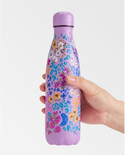 Chilly's Original Series Tropical Μπουκάλι Θερμός Ανοξείδωτο BPA Free 500ml Tropical Mirror