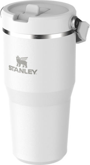 Stanley Iceflow Flip Сламка Чаша Термос Неръждаема Стомана Без BPA 590мл Frost с Сламка
