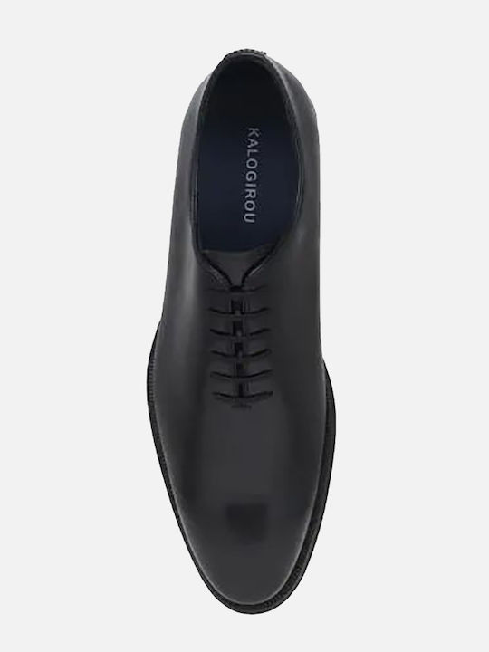 Pantofi Eleganți din Piele pentru Bărbați Negri