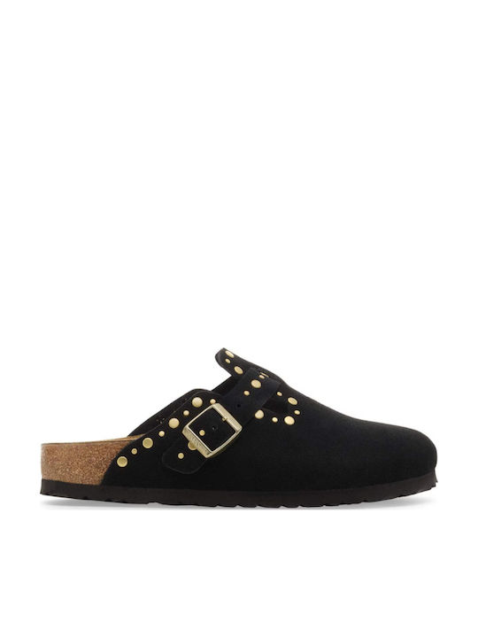 Birkenstock Women's Leather Clogs Black