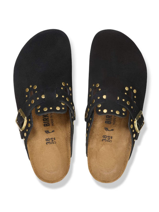Birkenstock Women's Leather Clogs Black