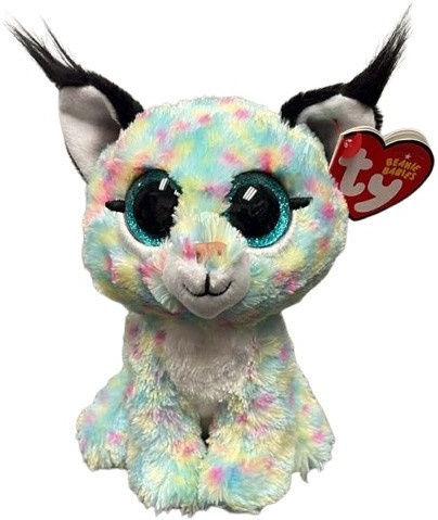 Ty Beanie Boos Plush 15cm Kitten Turquoise Multicolored Spots 1607-37406