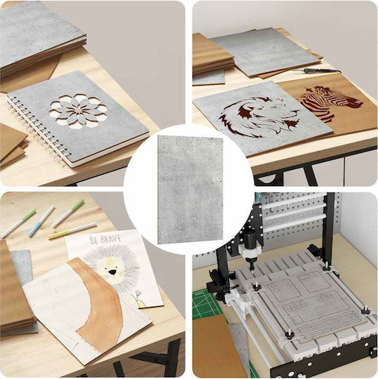 Vidaxl Διακοσμητικές Πάνελ 12 Pcs Γκρι Σκυροδέματος 21 X 30 X 0.3 Εκ