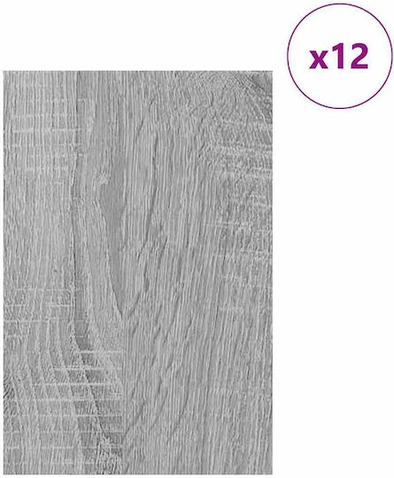 Vidaxl Διακοσμητικά Πάνελ 12 Pcs Γκρι Sonoma 40 X 60 X 0.3 Εκ