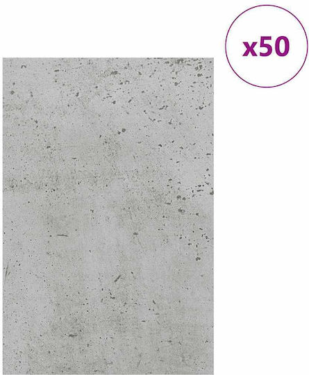 Vidaxl Διακοσμητικά Πάνελ 50 Pcs Γκρι Σκυροδέματος 40 X 60 X 0.3 Εκ