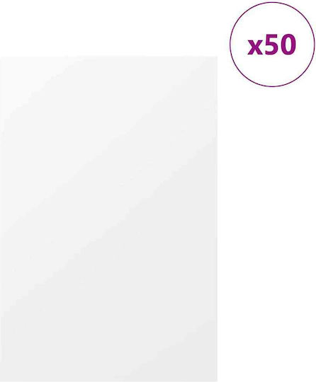 Vidaxl Διακοσμητικά Πάνελ 50 Pcs Λευκό 40 X 60 X 0.3 Εκ