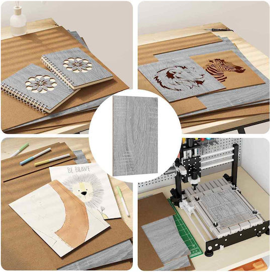 Vidaxl Διακοσμητικά Πάνελ 50 Pcs Γκρι Sonoma 40 X 60 X 0.3 Εκ