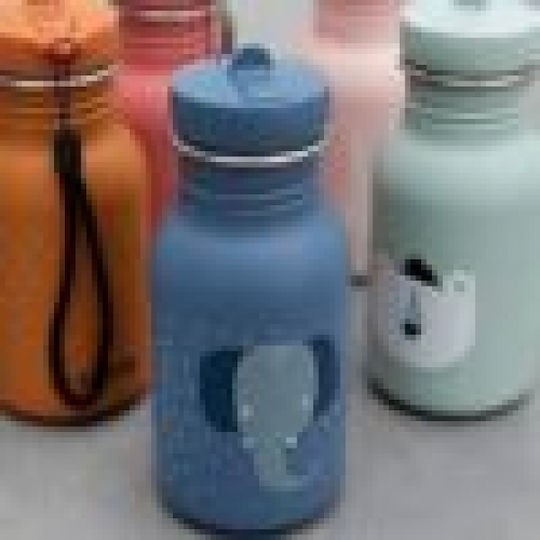 Trixie Kids Water Bottle Stainless Steel with Screw Cap Non Spill Yellow 500ml