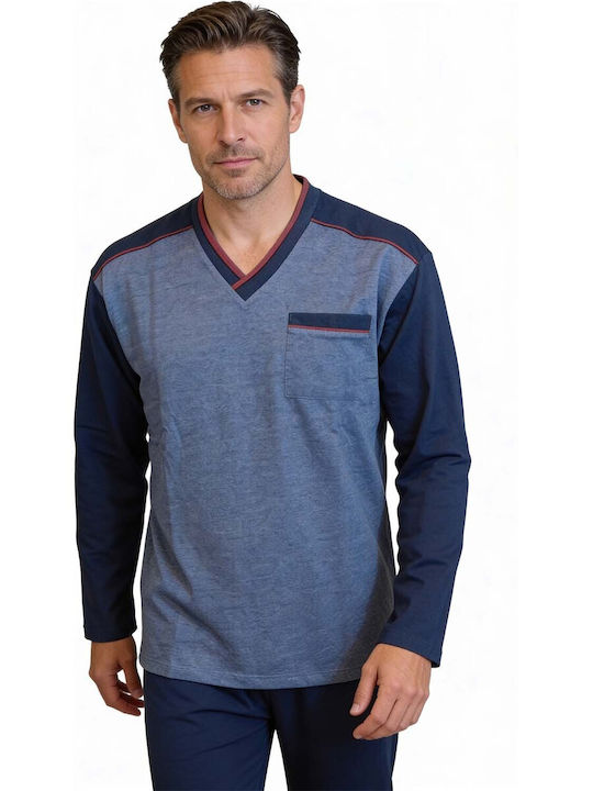 Collection Winter Men's Pyjama Blouse Navy Blue