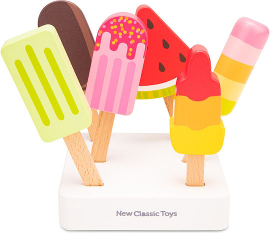 New Classic Toys Ice Lollies Made of Wood for 3+ Years 6pcs