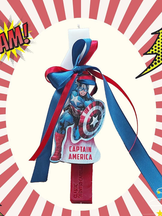 Handgemachte Captain America Kerze Handgemachte Captain America Kerze
