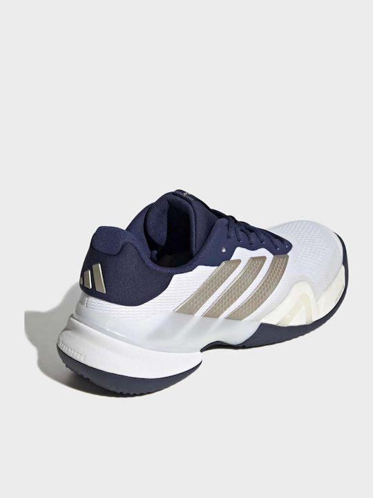 adidas Barricade Мъжки Обувки за Тенис за Глинени Игрища Бели
