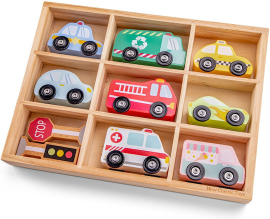 New Classic Toys Set De Mașinuțe Pentru 1.5+ Ani