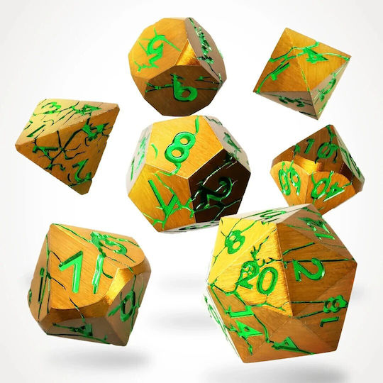 Critstones Metal Dice Set Gorgon Gaze 7