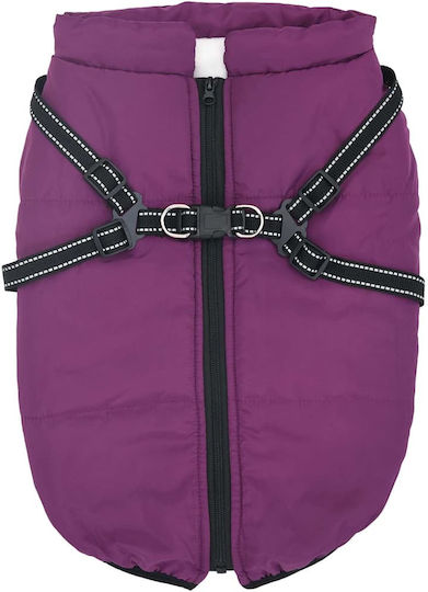 vidaXL Purple Fleece / Waterproof Dog Coat XXXLarge