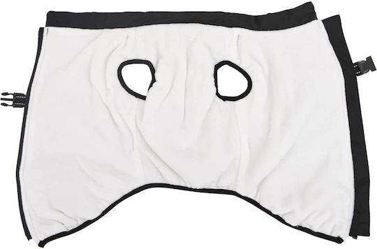vidaXL Black Fleece / Waterproof Dog Coat XXXXLarge