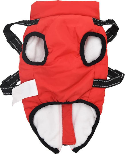 vidaXL Hundemantel Fleece / Wasserdicht Rot XLarge