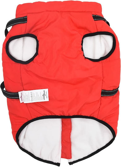 vidaXL Red Fleece / Waterproof Dog Coat XXXLarge