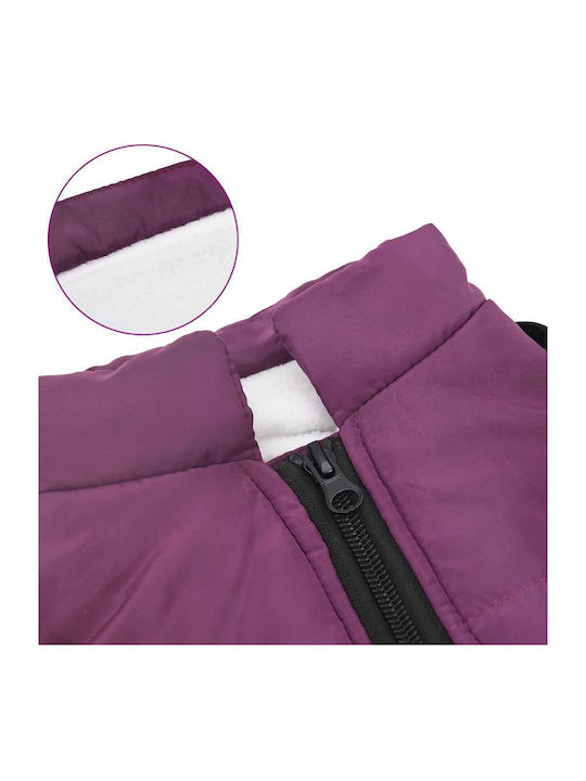 vidaXL Hundemantel Fleece / Wasserdicht Lila XXLarge