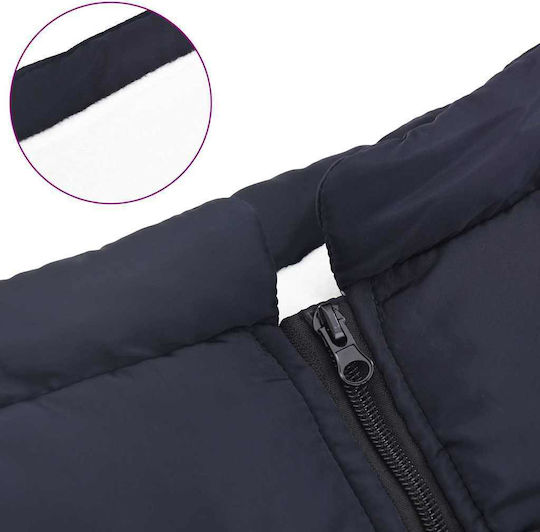 vidaXL Blue Fleece / Waterproof Dog Coat XXXXLarge