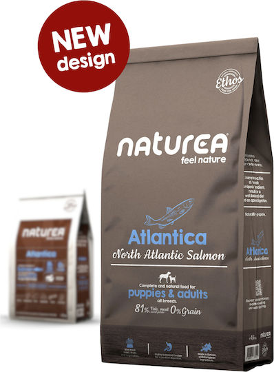 Naturea Atlantica 12kg Ξηρά Τροφή χωρίς Σιτηρά για Ενήλικους Σκύλους με Πατάτες και Σολομό