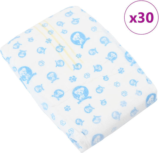 vidaXL Pampers pentru câini - 20cm 30buc