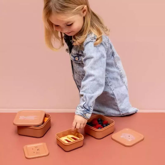Trixie Nesting Snack Box Plastic Kids' Lunch Set Pink x x 6.5cm