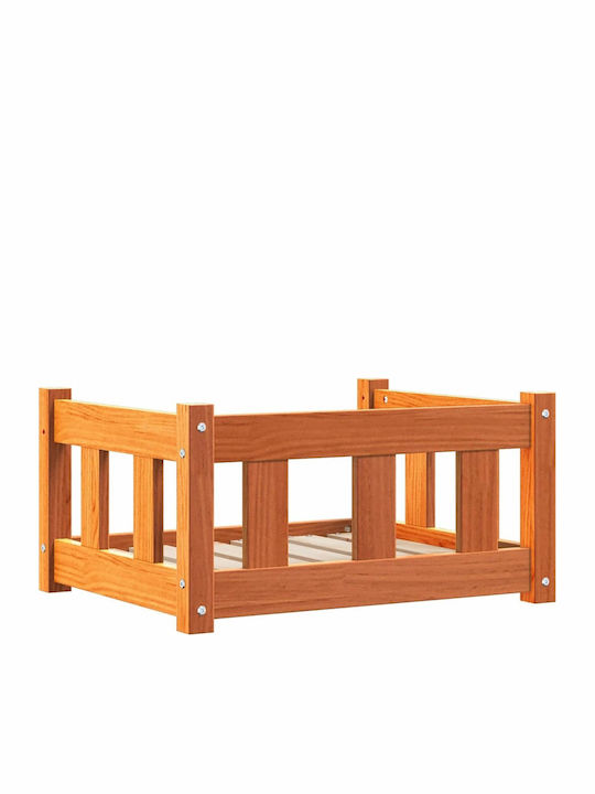 vidaXL Καναπές Κρεβάτι Σκύλου Καφέ 55x45εκ.