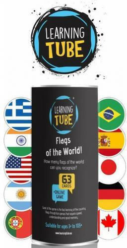 K-Toyz Learning Tube Flags of the World Educational Game Knowledge for 3+ years Years Old