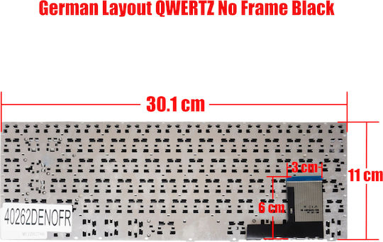 German Laptop Keyboard Samsung 370r4e 370r4v 450r4e 450r4v 470r4e Np370r4v Np370r4e Np470r4e Np450r4v Np450r4e Ba59-03621d De No Frame Black Cod.40262denofr