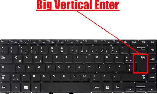 German Laptop Keyboard Samsung 370r4e 370r4v 450r4e 450r4v 470r4e Np370r4v Np370r4e Np470r4e Np450r4v Np450r4e Ba59-03621d De No Frame Black Cod.40262denofr