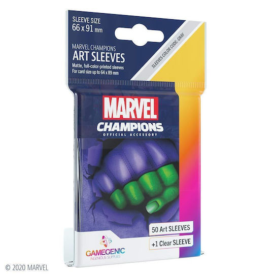 Gamegenic Marvel Champions Kunst Marvel Kartenhüllen Standardgröße 50 Stück Lila