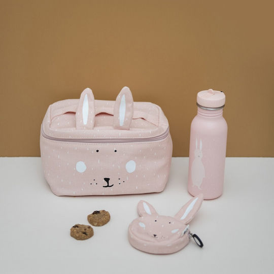 Trixie Mrs. Rabbit Σχολικό Τσαντάκι Φαγητού Χειρός 3lt Ροζ 21x15x17εκ.
