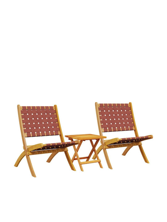 Garden & Outdoor Furniture Sets Living Room Set 3 Pieces Red