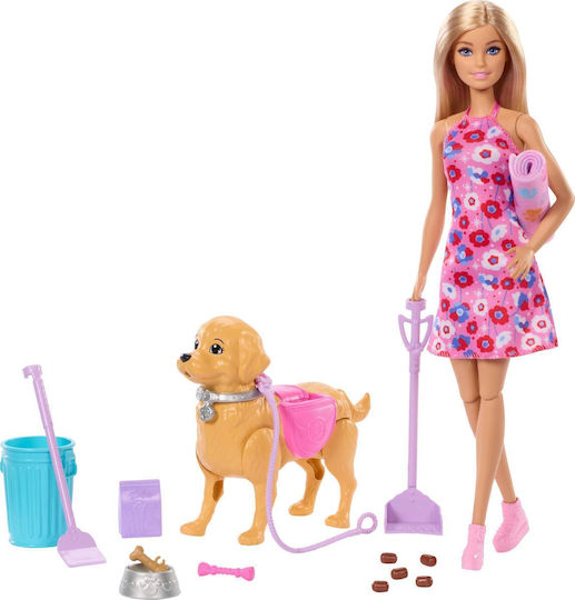 Barbie Walk & Potty Malibu Κούκλα για 3+ Ετών