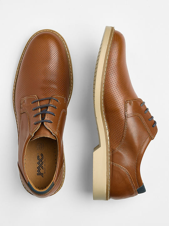 Δερμάτινα Ανδρικά Oxfords Καφέ