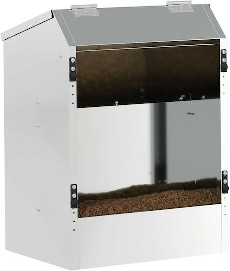 vidaXL Birds Feeding Feeder in Silver Color