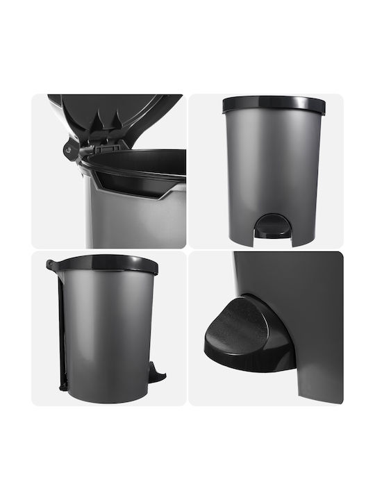 Curver Kunststoff Büroabfallbehälter 15Es Gray 27.5x36.2x33.5cm