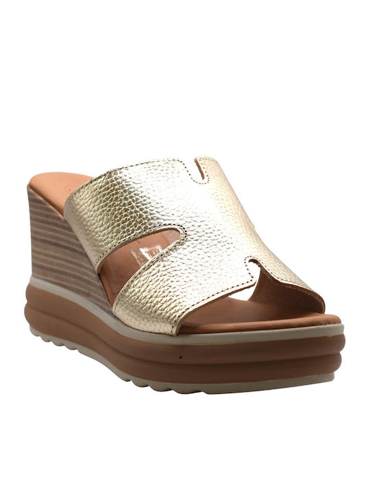 Anatomisch Damenplattformen Sandalen Beige