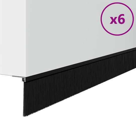 Vidaxl Black Door Stickers 12 Pieces 100 Cm