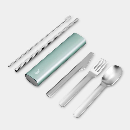 Chilly's Cutlery Set Lichen Green Σετ Μαχαιροπήρουνων Πλήρους Μεγέθους 4 Τεμαχίων 1σετ