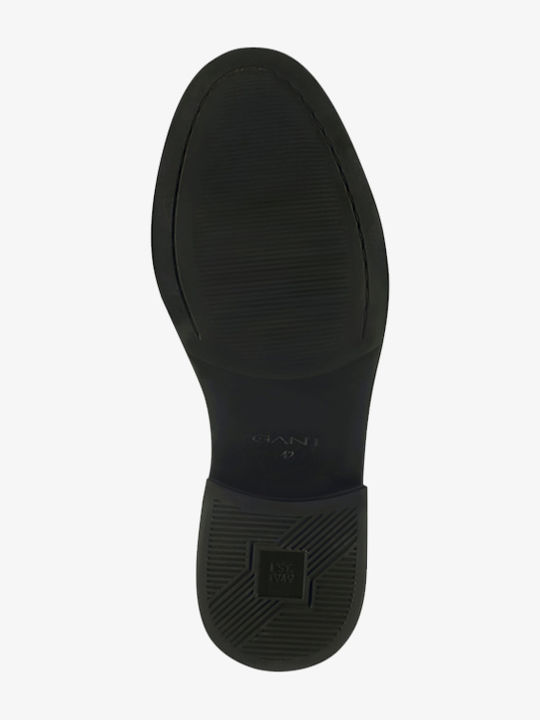 Leather Men's Loafers in Black Color
