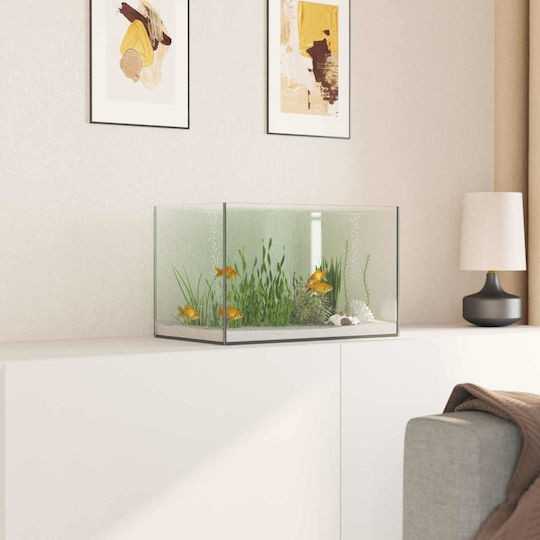 vidaXL Fisch-Aquarium mit 40x25x25cm Weiß