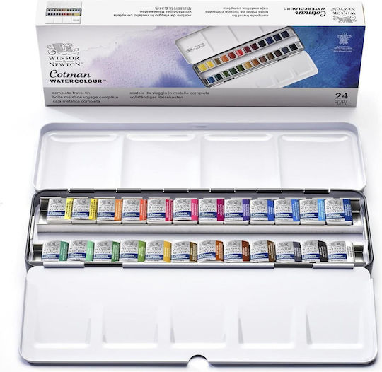 Winsor & Newton - Cotman Watercolours Sketchers 24 Pcs 830852