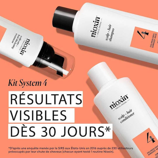 Nioxin System 4 Σετ Περιποίησης Μαλλιών με Σαμπουάν & Conditioner 3τμχ