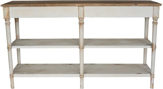 Alcott Κονσόλα Λευκή Μ160xΠ50xΥ90εκ.