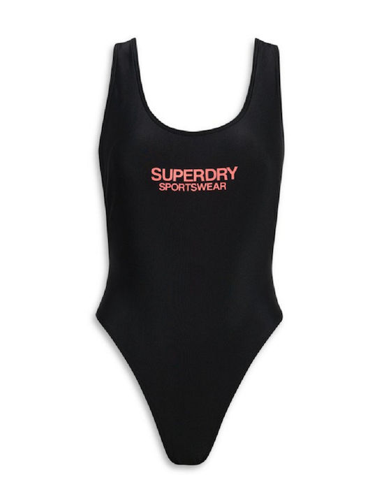 D2 Sdcd Elastic Scoop Back Swimsuit Ολόσωμο Μαγιό Black